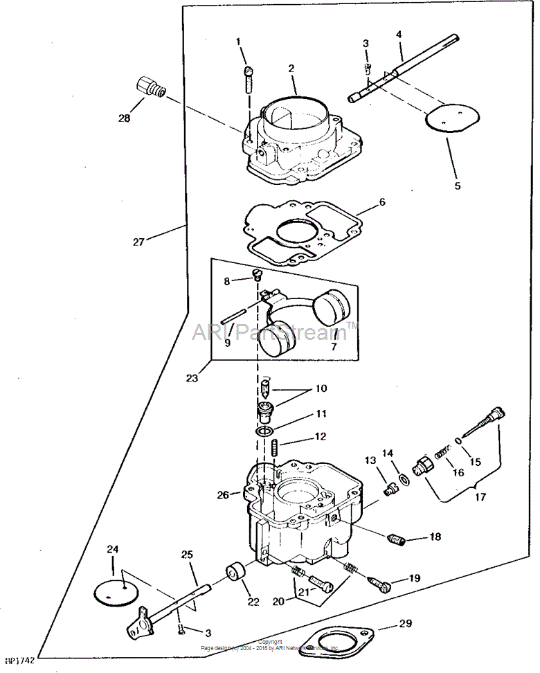 HE146-0244 Valve for JOHN DEERE