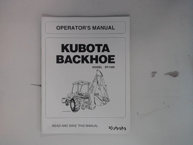 7K527-79911 Operator Manual for KUBOTA