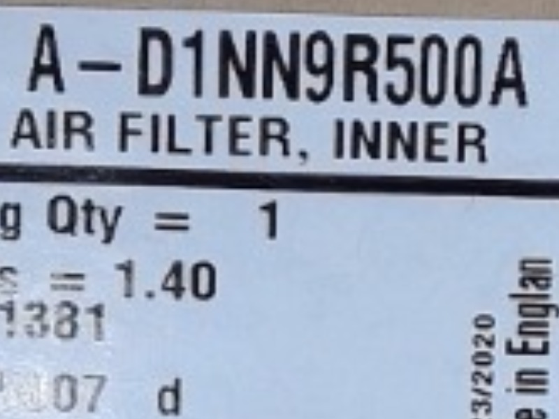 A-D1NN9R500A Filter for JOHN DEERE