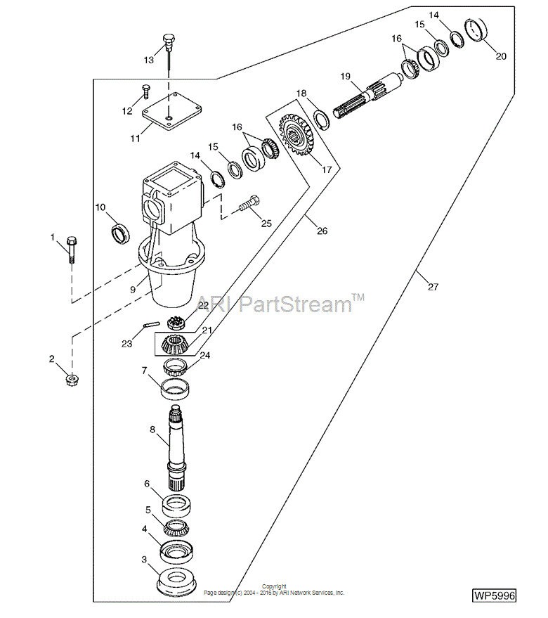 DE18672 Gear Case for JOHN DEERE