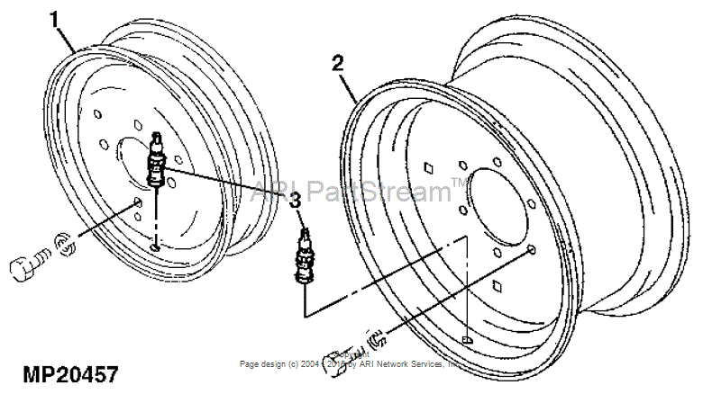 AM125181 Rim for JOHN DEERE