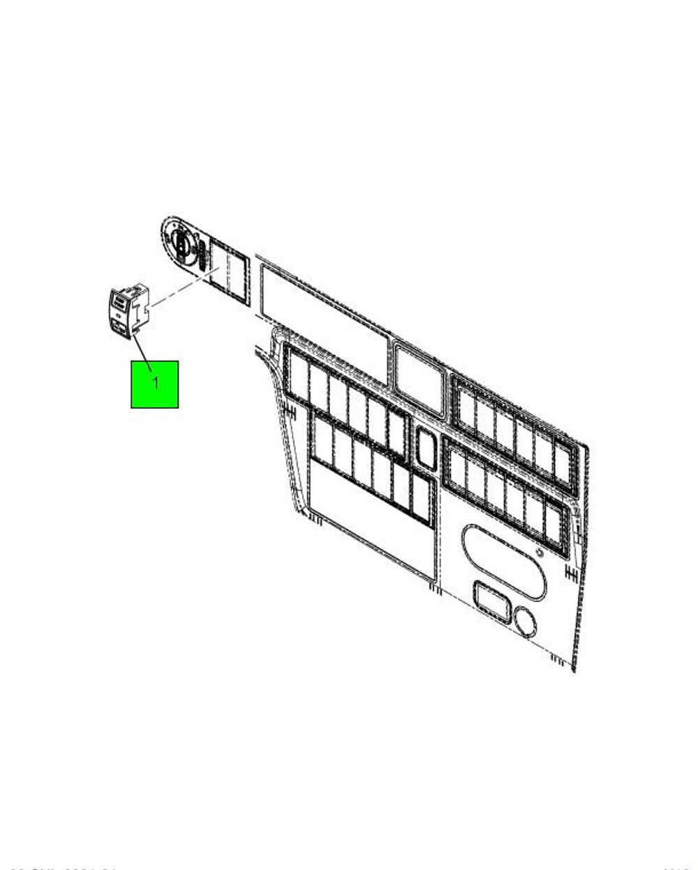 4102425C1 Switch, Multiplex, Air Suspension Dump for NAVISTAR