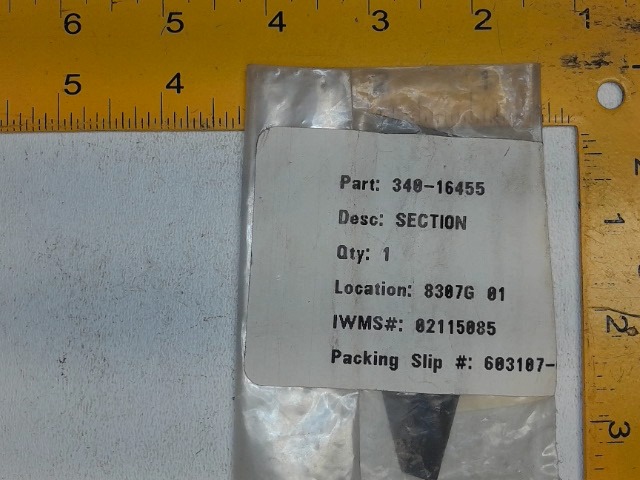 340-16455 Section for GEHL MANITOU