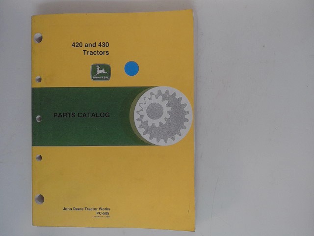 PC505 JOHN DEERE Parts Catalog