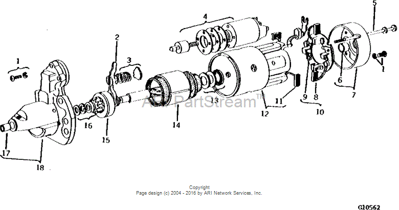 HE191-1052 Motor for JOHN DEERE