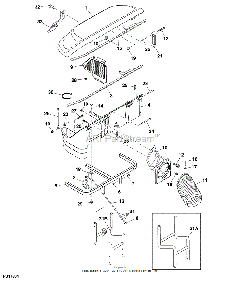TCB11235 Bush Bagger for JOHN DEERE