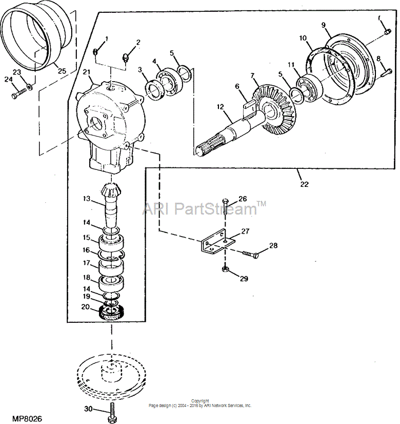 M72986 Key for JOHN DEERE