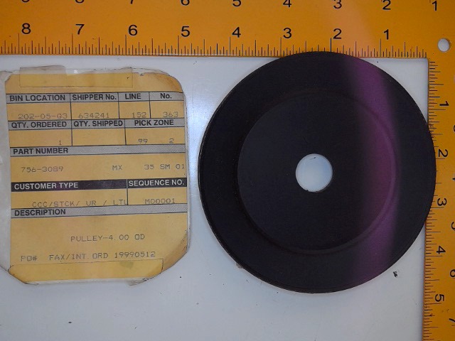 756-3089 Pulley for CUB CADET
