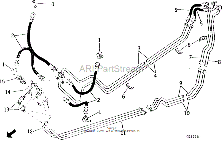 GG170-32880 Hose for JOHN DEERE