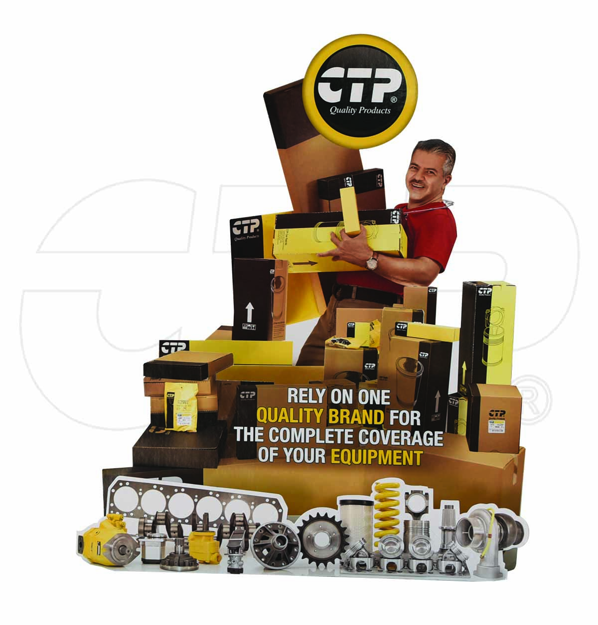 COUNTERDISPLAY CATERPILLAR Stand Up Display
