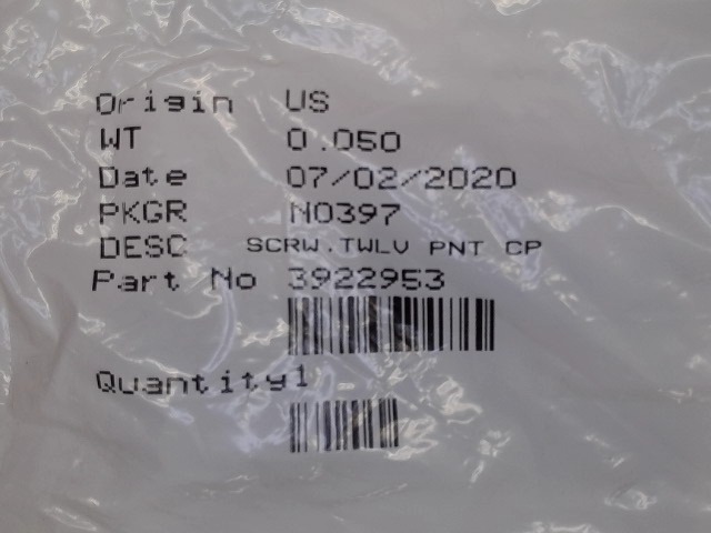 3922953 Screw for CUMMINS