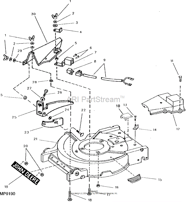 PT13028 Brkt for JOHN DEERE
