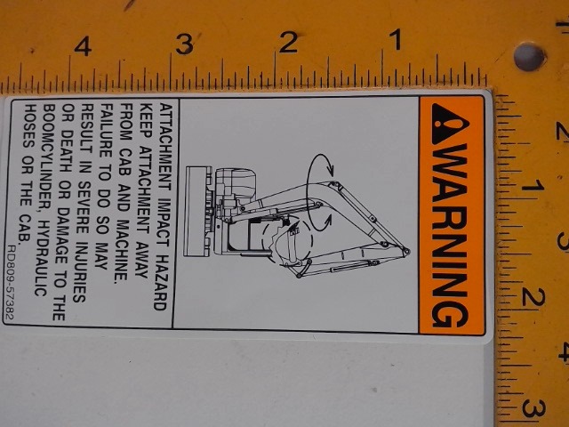 RD809-57382 Caution Label for KUBOTA
