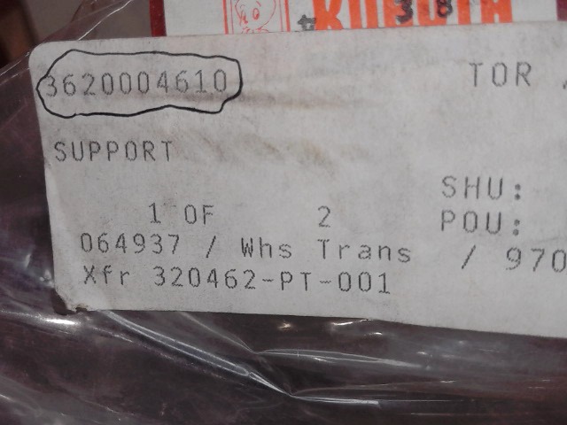 36200-04610 Support for KUBOTA