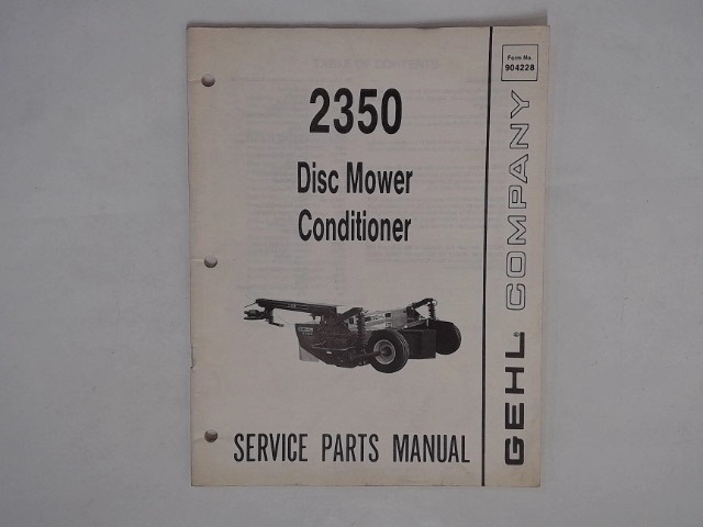 904228 Srv Manual for GEHL MANITOU