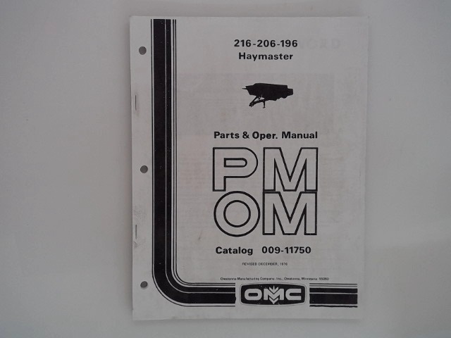 009-11750 Manual for GEHL MANITOU