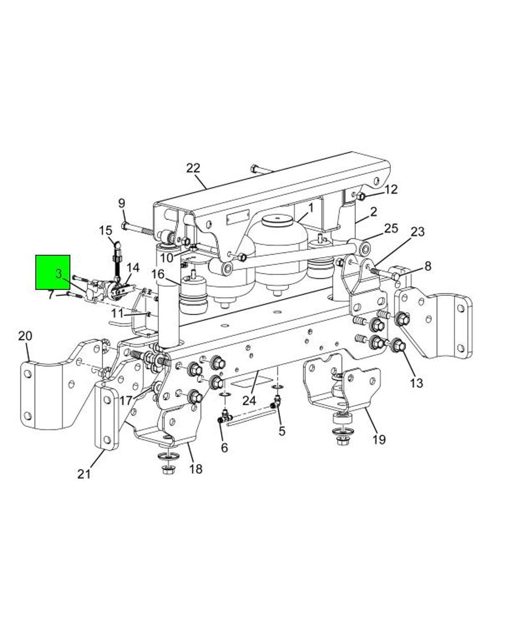 2598758C1 Valve, Air Control Y for NAVISTAR