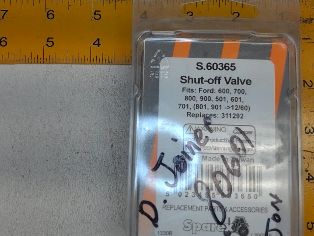 S.60365 Shut Off Valve for AGCO