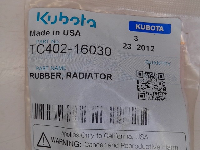 TC402-16030 Rubber for KUBOTA