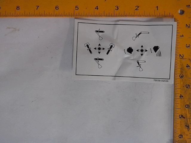 70050-93436 Decal for KUBOTA