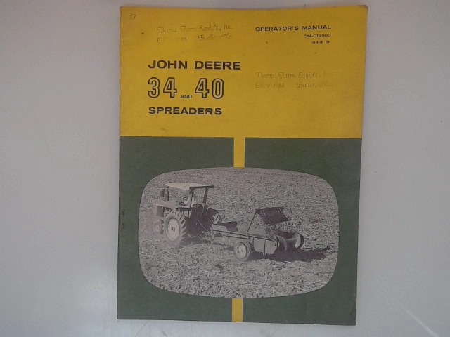 OMC19503 JOHN DEERE Manual