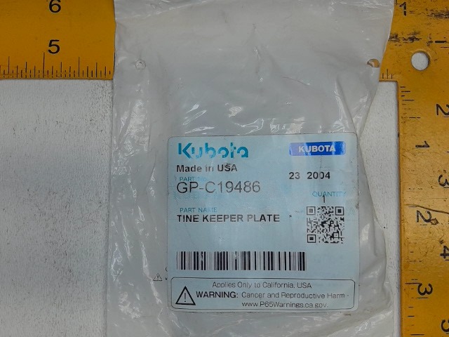 GP-C19486 Keeper Plate for KUBOTA