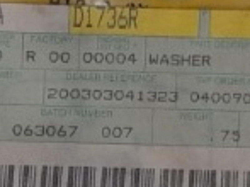 D1736R Washer for JOHN DEERE