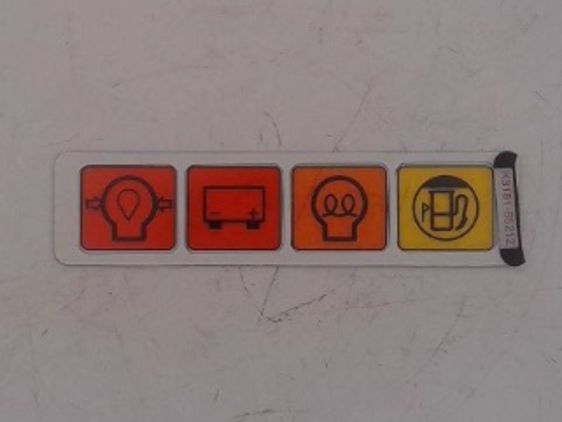 K3181-65212 Decal/len for KUBOTA