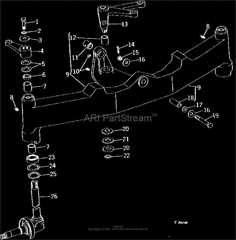 AT52867 Center Steering Arm for JOHN DEERE