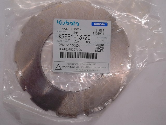 K7561-13720 Plate for KUBOTA