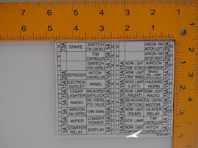3P305-98673 Label