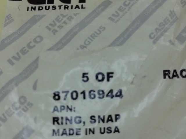 87016944 Snap Ring for CASE NEW HOLLAND