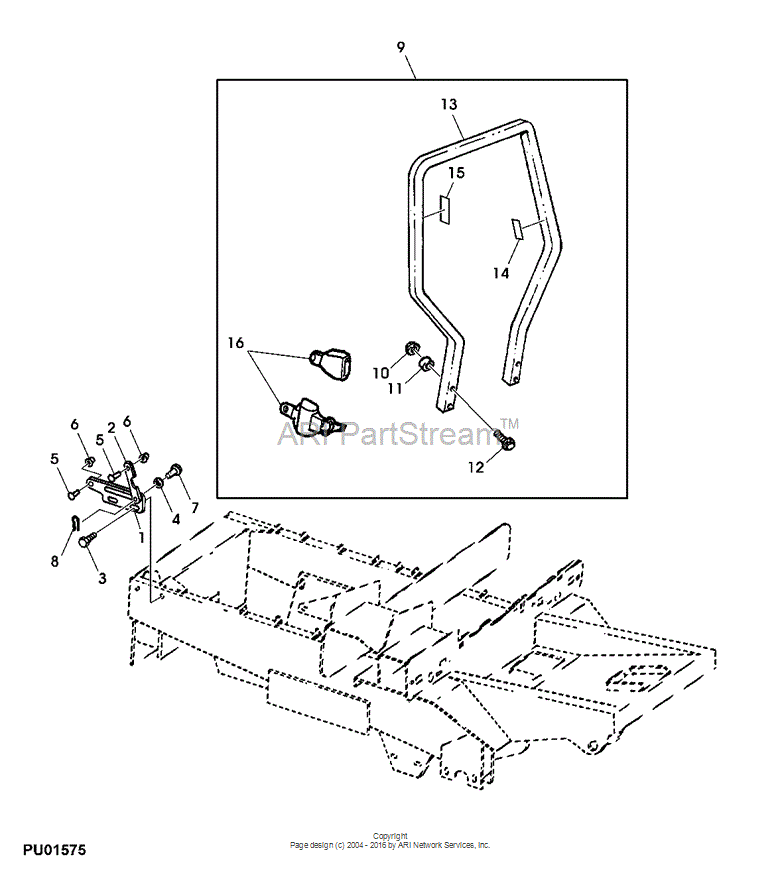 BM18390 JOHN DEERE Rops Kit