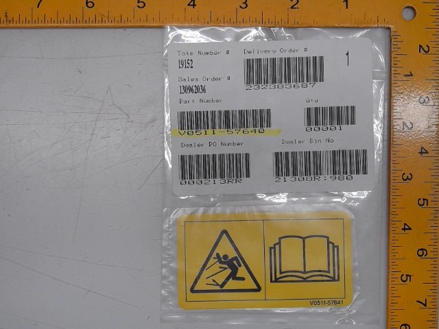 V0511-57640 Label for KUBOTA