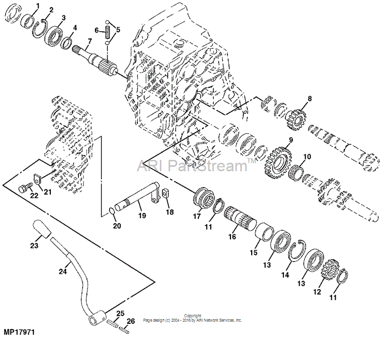 AM879423 Lever for JOHN DEERE