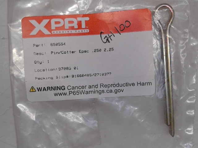 650554 Pin for GEHL MANITOU