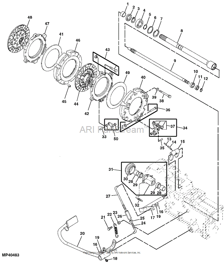 AM876694 Spacer for JOHN DEERE