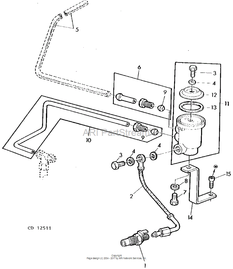 CD12887 Screw for JOHN DEERE