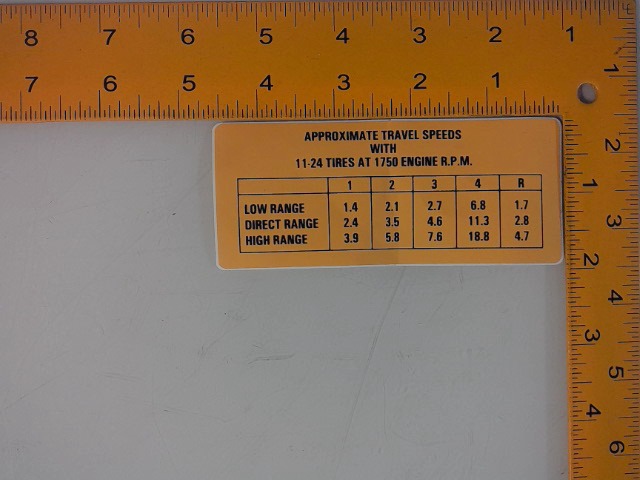321-104 Decal for CUB CADET