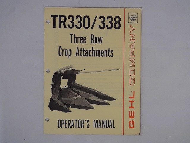 902564 Book for GEHL MANITOU