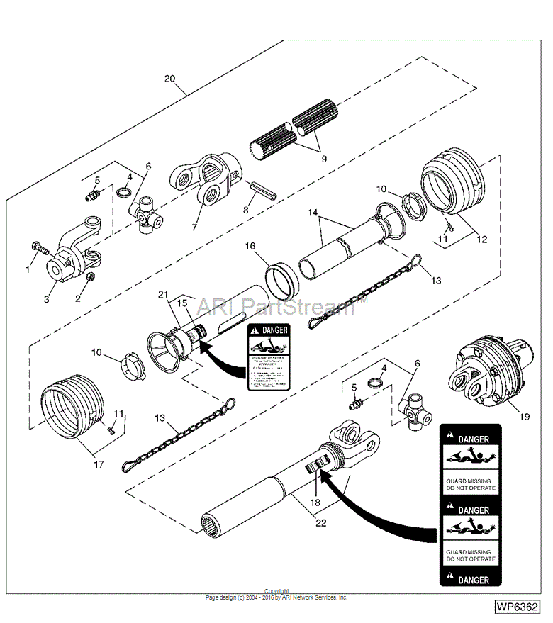 CC30034 Joint Yoke for JOHN DEERE