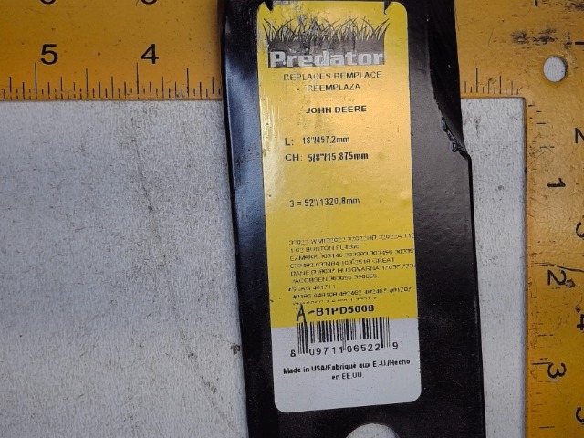 A-B1PD5008 Blade for JOHN DEERE