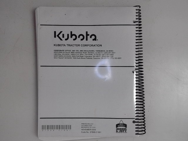 97898-21991 Parts List