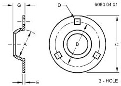 AE26118 Flange W/zerk for JOHN DEERE