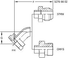 X6FH3-20-16 Fitting for JOHN DEERE