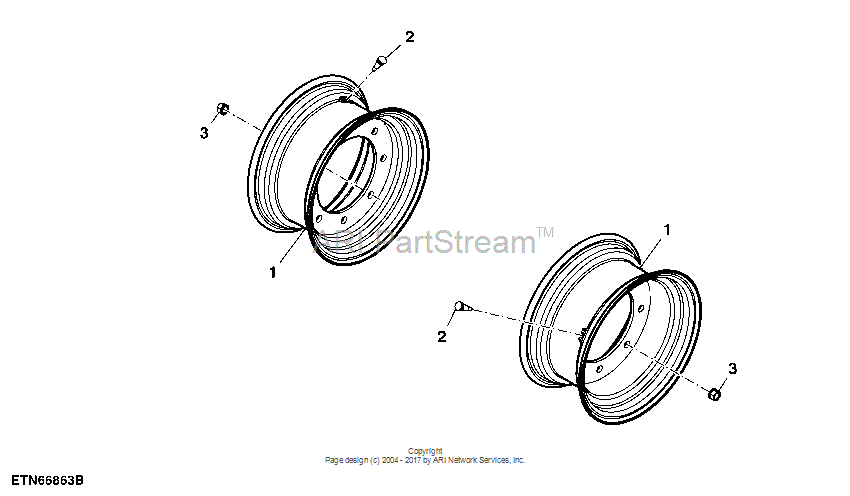 AL82495 Rim for JOHN DEERE