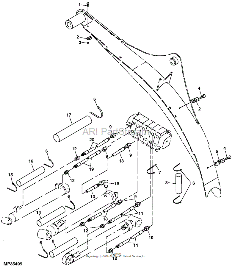 X8-3/8F5OG-S Fitting for JOHN DEERE