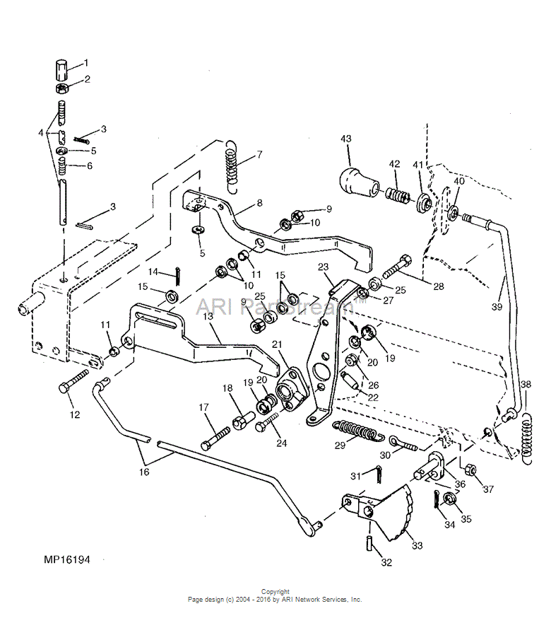 A1280R Spring for JOHN DEERE