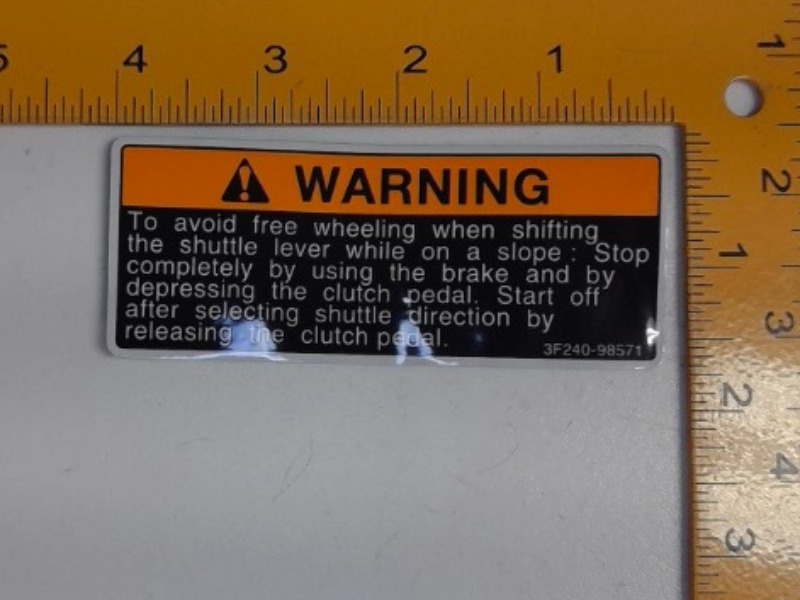 3F240-98570 Label