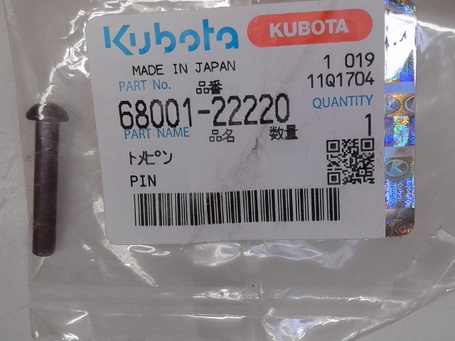 68001-22220 Pin for KUBOTA